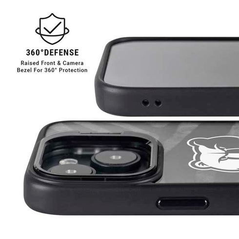 NBA Memphis Grizzlies Black Animal Print iPhone 15 Kickstand Case